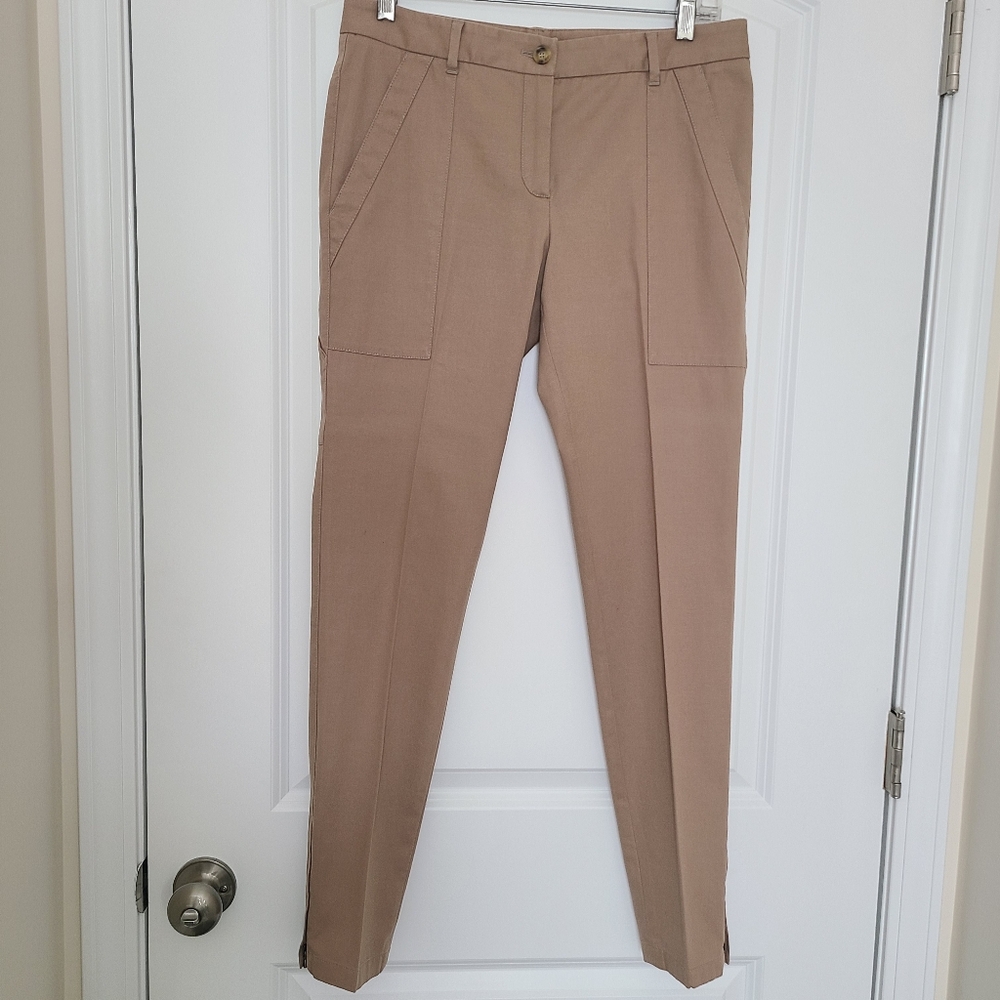 Dolce & Gabbana Skinny Fit Khaki Pants With Ankle Zips Size 42